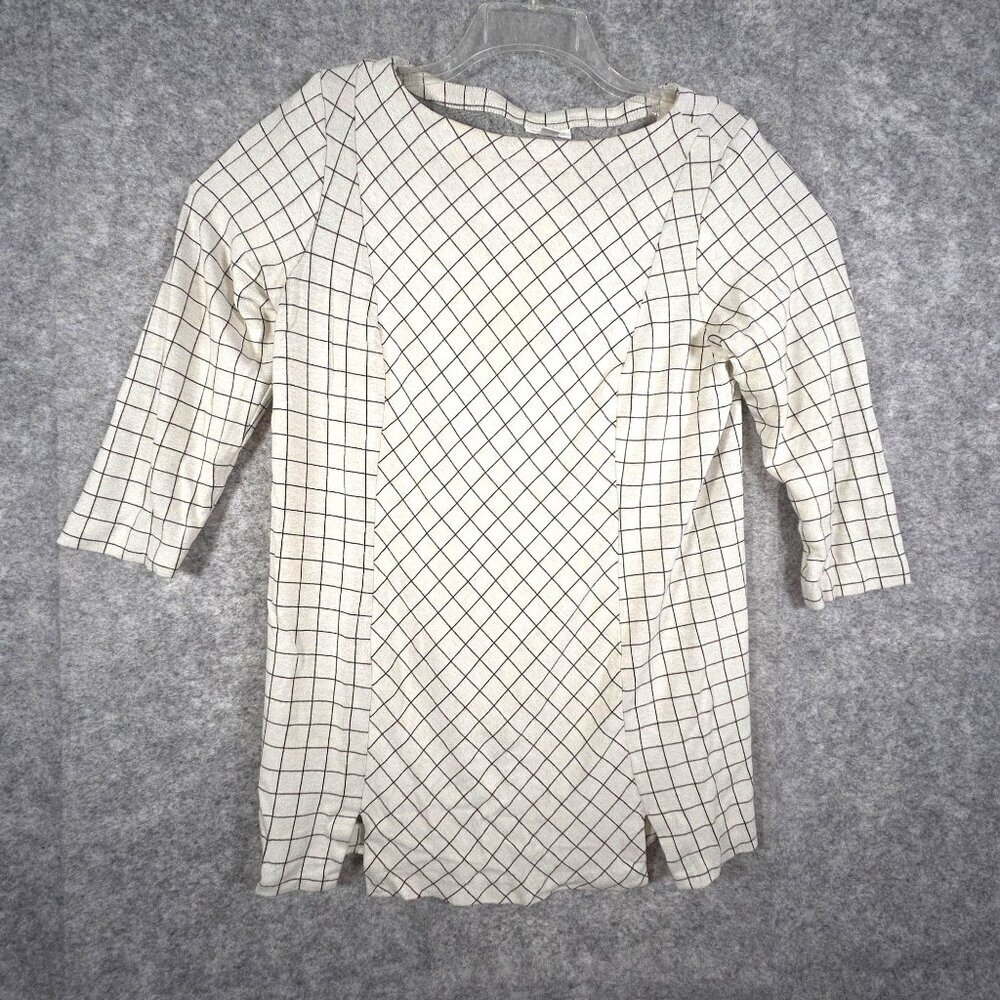 J. Jill Women's Long Sleeve Pullover Top Gray Size M